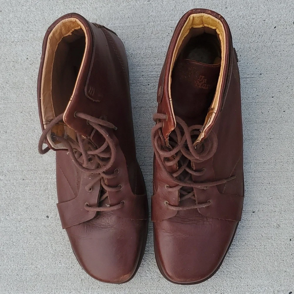 Men's Brown Leather Lace-Up Boots